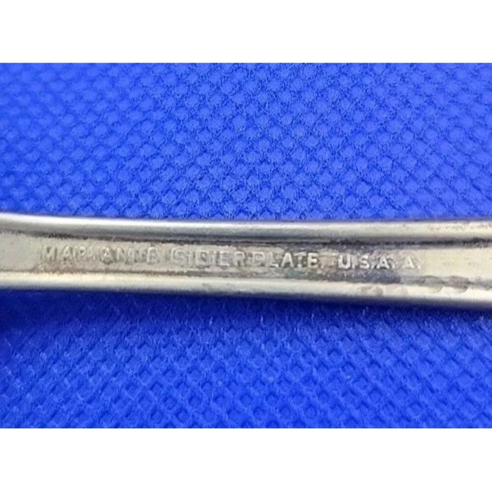 1938 ONEIDA Marianne Art Deco Silverplate Serving Spoon Vintage